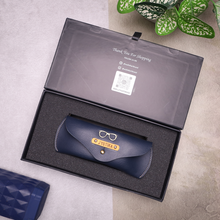 Load image into Gallery viewer, Personalized Leather Name Eyewear Case | Customised Gift for Men/Women