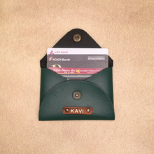 Load image into Gallery viewer, Personalized Leather Card Holder | Perfect for Him & Her