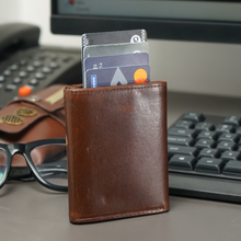 Load image into Gallery viewer, Elegant Genuine Leather Men's Metal Card Holder – Perfect for Professionals (STYLE ID #26)