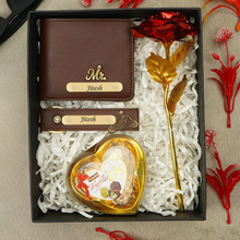 Load image into Gallery viewer, Valentine Personalised Romantic Premium Gift Ensemble For Him With Name & Charm