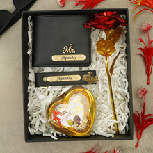 Load image into Gallery viewer, Valentine Personalised Romantic Premium Gift Ensemble For Him With Name & Charm