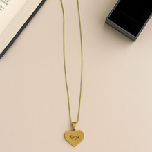 Load image into Gallery viewer, Customized Name stainless steel golden Heart pendant | Best Customized Gift for Girlfriend Friend Wife Mother & Sister