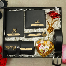 Load image into Gallery viewer, A Tale of Love: Personalised Valentine Gift Set For Him With Name & Charm