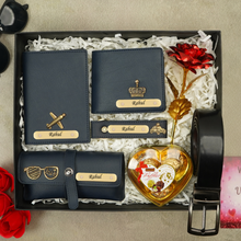 Load image into Gallery viewer, A Tale of Love: Personalised Valentine Gift Set For Him With Name & Charm