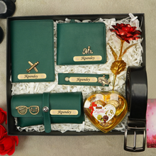 Load image into Gallery viewer, A Tale of Love: Personalised Valentine Gift Set For Him With Name & Charm