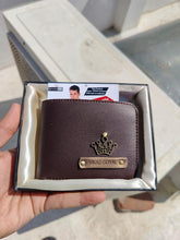Load image into Gallery viewer, Personalized Men's Wallet with Name & Charm