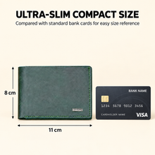 Load image into Gallery viewer, Genuine Crunch Leather Men's Wallet & Belt Combo, Premium Slim Bifold Wallet with Cash Pocket, Card Slots & Matching Leather Belt (STYLE ID #29)