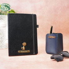 Load image into Gallery viewer, Customised Leather Diary,Pen & Pen Holder | Customized with Name & Charm