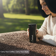 Load image into Gallery viewer, Personalized Vacuum Insulated Stainless Steel Coffee Travel Mug | Black