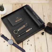 Load image into Gallery viewer, Personalized Men's Wallet, KeyChain, Pen, With Temperature Bottle