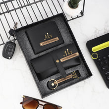 Load image into Gallery viewer, Personalized Men's Wallet, Keychain & Eyewear Case with Name & Charm