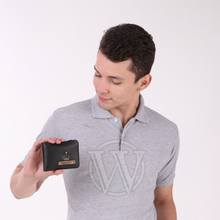 Load image into Gallery viewer, Personalized Men's Wallet with Name & Charm