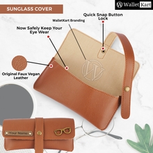 Load image into Gallery viewer, Personalised Leather Name Women's Clutch, Keychain, Passport Cover & Eyewear Case