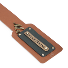 Load image into Gallery viewer, Personalised Luggage Tag with Name & Charm