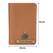 Load image into Gallery viewer, Personalized Passport Cover Couple Combo with Name & Charm