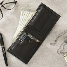 Load image into Gallery viewer, Personalized Genuine Leather Name Men&#39;s Wallet | Customized Gift for Boyfriend Friend Husband Father &amp; Son (STYLE ID #21)
