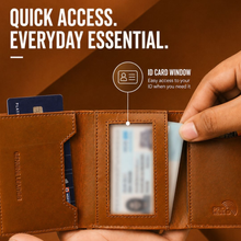 Load image into Gallery viewer, WALLETKART RFID Blocking Slim Card Holder Wallet for Men | Pull-Down Quick Card Access | Zipper Coin Pocket | ID Card Slot | Compact Leather Wallet  (STYLE ID #26)
