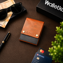 Load image into Gallery viewer, Premium Genuine Leather Slim Card Holder Wallet for Men | Compact Cash &amp; Card Organizer (Style ID #41)
