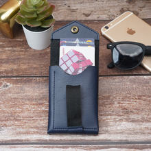 Load image into Gallery viewer, Slim Card Holder Wallet for Men &amp; Women | Pull Tab Card Wallet with Cash Pocket | Compact Front Pocket Wallet | Minimalist Card Organizer  (STYLE ID #43)
