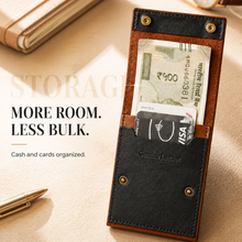 Load image into Gallery viewer, Premium Genuine Leather Slim Card Holder Wallet for Men | Compact Cash &amp; Card Organizer (Style ID #41)
