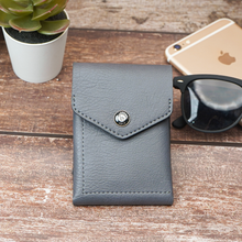 Load image into Gallery viewer, Slim Card Holder Wallet for Men &amp; Women | Pull Tab Card Wallet with Cash Pocket | Compact Front Pocket Wallet | Minimalist Card Organizer  (STYLE ID #43)
