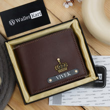 Load image into Gallery viewer, Personalized  Leather Name Wallet For Men
