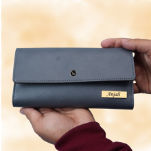 Load image into Gallery viewer, Personalised Premium Women’s Clutch with Name for Stylish Everyday Use
