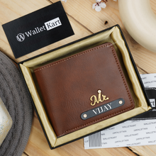 Load image into Gallery viewer, Personalized  Leather Name Wallet For Men
