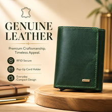 Load image into Gallery viewer, WALLETKART ELVOR Executive Genuine Leather Wallet for Men | RFID Secure Pop-Up Card Holder with ID Window (Style ID #48)

