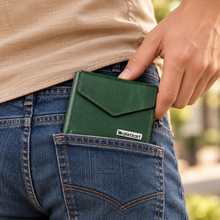 Load image into Gallery viewer, Genuine Leather Bi-Fold Wallet for Men | Multiple Card Slots | Spacious Cash Compartment | Quick Access Card Pocket | Secure Snap Button Closure (Style ID #51)
