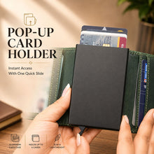 Load image into Gallery viewer, WALLETKART ELVOR Executive Genuine Leather Wallet for Men | RFID Secure Pop-Up Card Holder with ID Window (Style ID #48)
