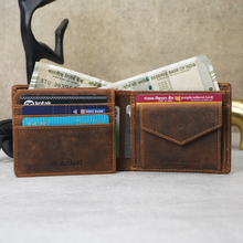Load image into Gallery viewer, Hunter Genuine Leather RFID Protected Bifold Wallet for Men | 8 Card Slots, Flip ID Window &amp; Coin Pocket (STYLE ID #24)
