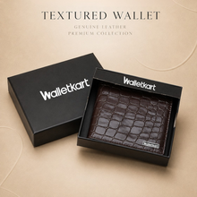 Load image into Gallery viewer, Pattern Textured Bi-Fold Wallet for Men | Artificial Leather | Multiple Card Slots | Spacious Cash Pocket | Slim &amp; Stylish Everyday Wallet STYLE ID#56

