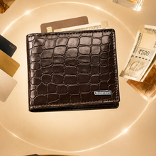 Load image into Gallery viewer, Pattern Textured Bi-Fold Wallet for Men | Artificial Leather | Multiple Card Slots | Spacious Cash Pocket | Slim &amp; Stylish Everyday Wallet STYLE ID#56
