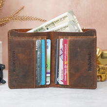 Load image into Gallery viewer, Hunter Leather Vertical Wallet for Men | Genuine Leather Tall Bifold Wallet with Multiple Card Slots &amp; Cash Compartment
