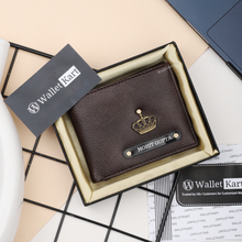 Load image into Gallery viewer, Personalized  Leather Name Wallet For Men
