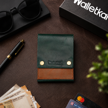 Load image into Gallery viewer, Premium Genuine Leather Slim Card Holder Wallet for Men | Compact Cash &amp; Card Organizer (Style ID #41)
