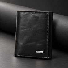 Load image into Gallery viewer, RAVELLO Premium Genuine Leather RFID Blocking Tri-Fold Men's Wallet – 7 Card Slots, 2 ID Windows, Magnetic Closure (STYLE ID #47)
