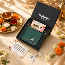 Load image into Gallery viewer, Name It with Love – Personalized Wallet, Keychain &amp; Rakhi Combo for Brother
