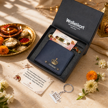 Load image into Gallery viewer, Name It with Love – Personalized Wallet, Keychain &amp; Rakhi Combo for Brother
