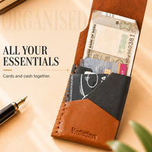 Load image into Gallery viewer, Genuine Leather Wallet for Men | Slim Card Holder Wallet | 6 Card Slots &amp; Cash Compartment (Style ID #42)
