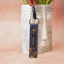 Load image into Gallery viewer, Personalized Leather Name Keychain For Men/Women
