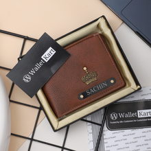 Load image into Gallery viewer, Personalized  Leather Name Wallet For Men
