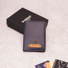 Load image into Gallery viewer, Personalized Travel Card Holder with Name &amp; Charm for Men/Women
