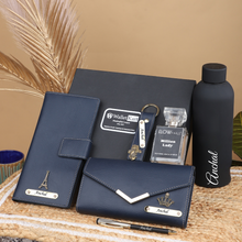 Load image into Gallery viewer, Custom Leather Love: Clutch Travel Wallet Pen keychain Perfume and H2GO Bottle
