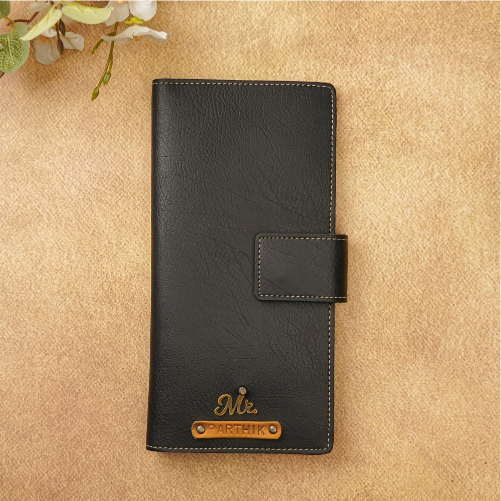 Personalized Name & Charm Travel Wallet | Perfect for Men & Women