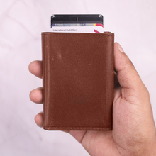 Load image into Gallery viewer, Elegant Genuine Leather Men&#39;s Metal Card Holder – Perfect for Professionals (STYLE ID #26)
