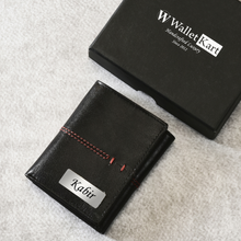 Load image into Gallery viewer, Personalized Genuine Leather Name Men&#39;s Wallet | Customised Gift for Boyfriend Friend Husband Father &amp; Son (STYLE ID #11)
