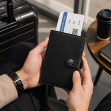Load image into Gallery viewer, Passport Holder for Men &amp; Women | Travel Wallet with Card Slots, ID Window &amp; Cash Pocket | Secure Snap Closure | Passport Cover for Travel &amp; Documents STYLE ID#57
