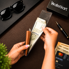 Load image into Gallery viewer, Genuine Leather Wallet for Men | RFID Blocking Slim Card Holder Wallet | Premium Minimalist Leather Wallet with Cash Pocket (Style ID #42)
